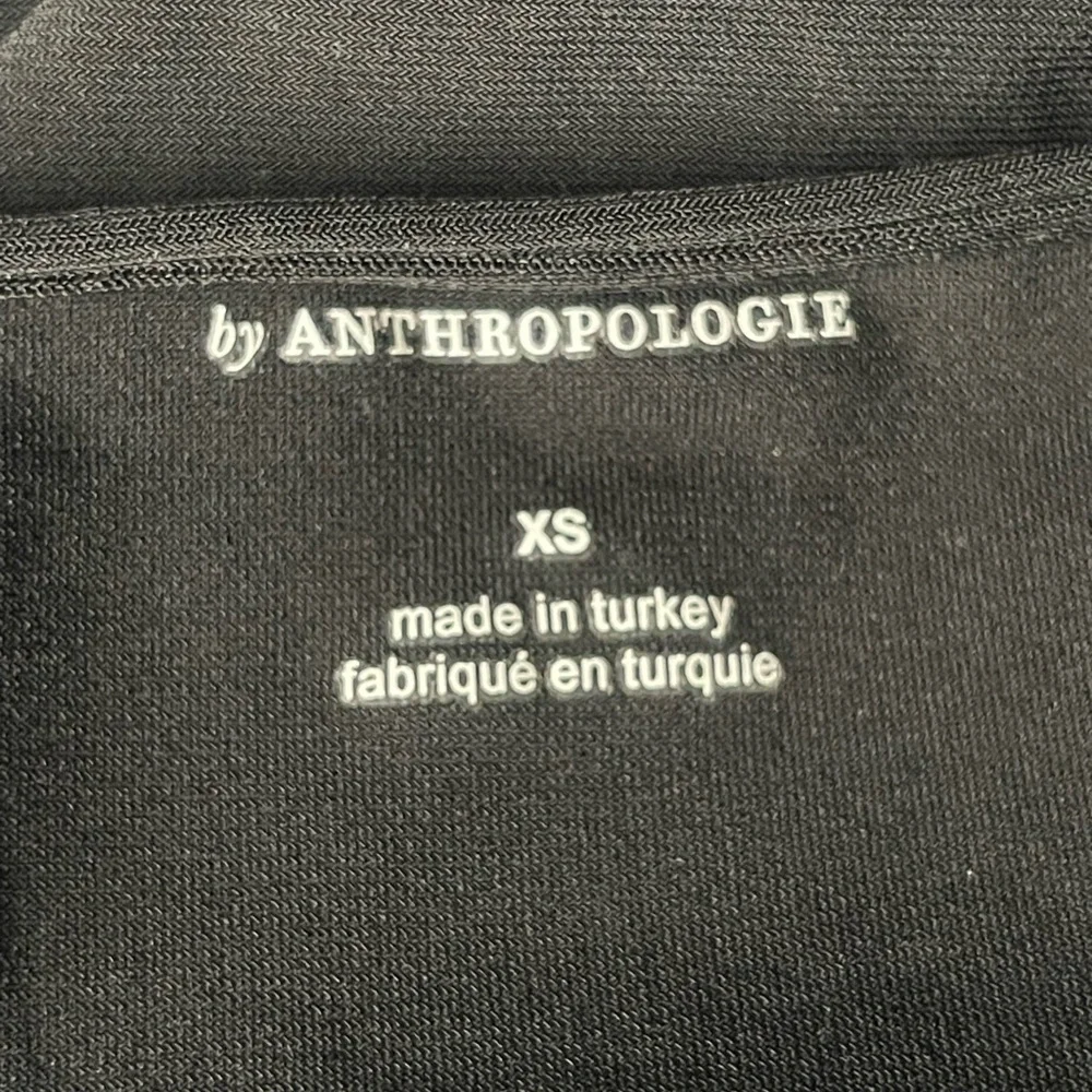 Anthropologie Ruched Black Halter Top - Picture 4 of 5
